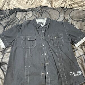 Calvin Klein Jeans Black Button Down Shirt